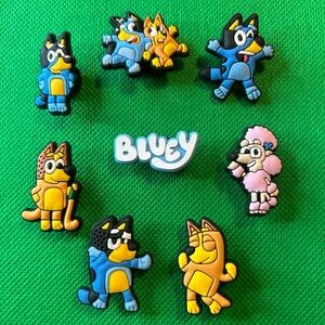 NEW- Set of 8 Bluey Croc Charms Bundle